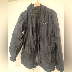 Columbia mens medium rain jacket